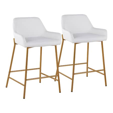 Daniella Fixed-Height Counter Stool - Set Of 2 PR